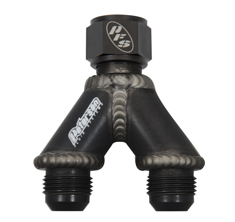 Y-Manifold - 16an Female Swivel To 2 - 12an Male