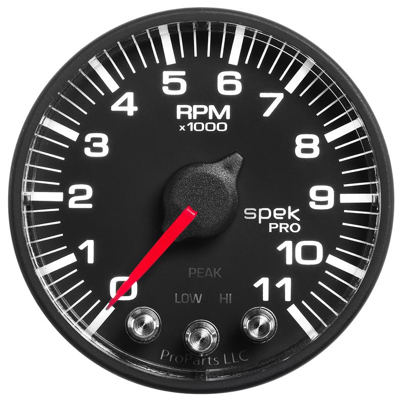 Spek-Pro 2-1/16 Tach w/ Shift Light & Peak Mem.