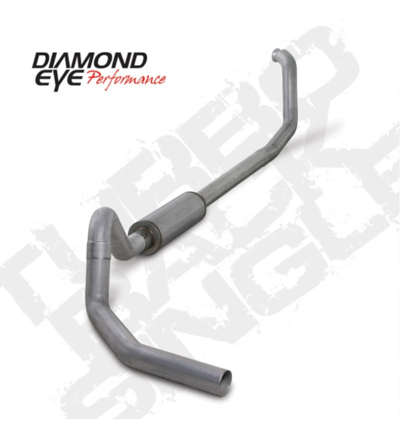 Diamond Eye KIT 4in Turbo Back SGL AL: 00-03 FORD 7.3L E-SERIES VAN NFS W/ CARB EQUIV STDS