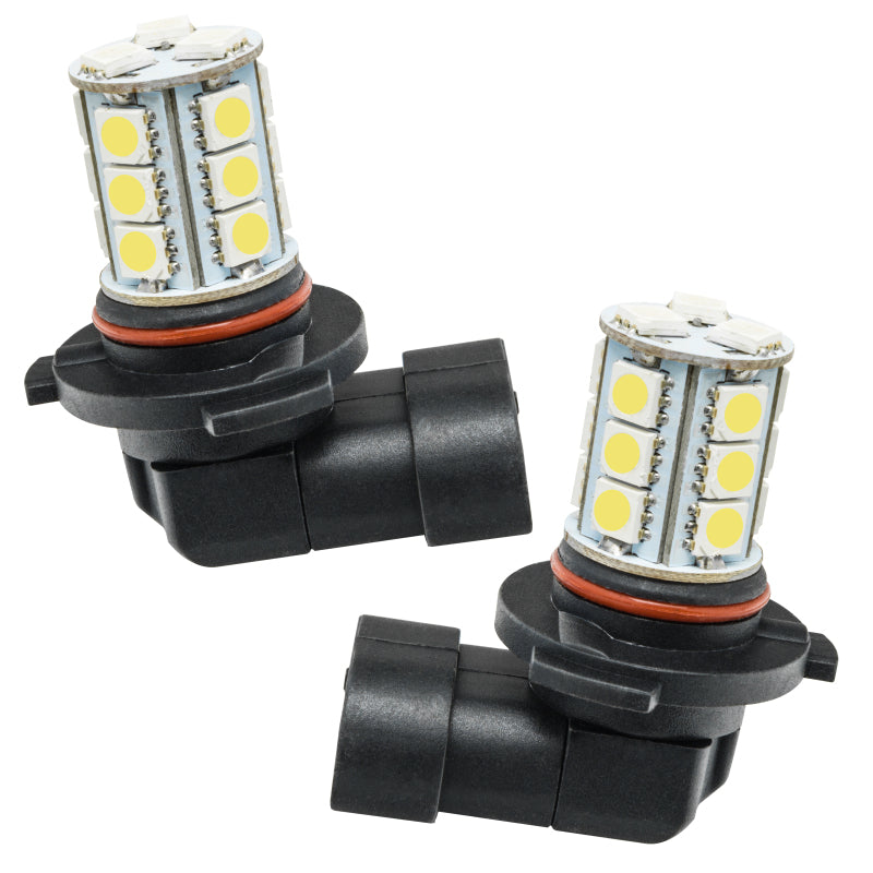 H10 / 9145 18 LED Bulbs White Pair