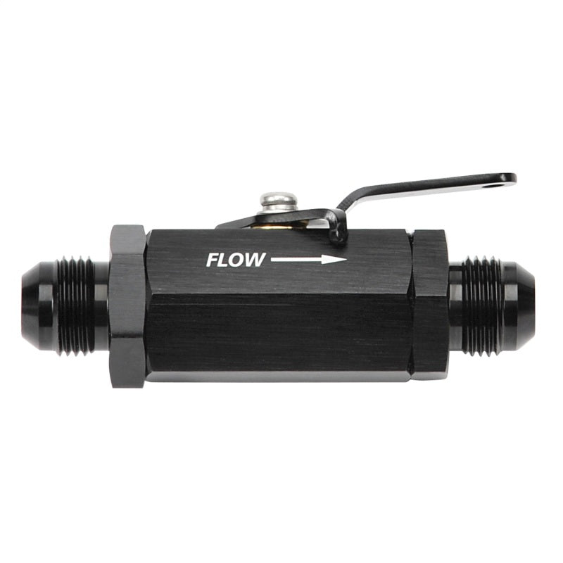 Shut-Off Valve 10an Male Black Finish