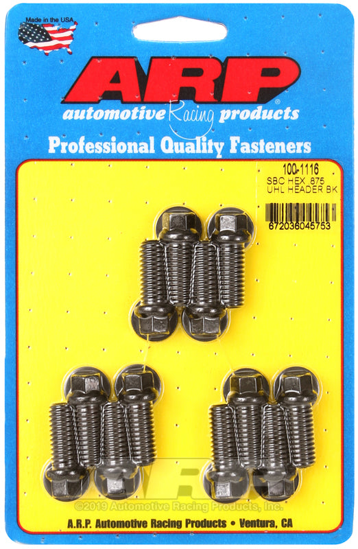 Header Bolt Kit - 6pt. 3/8 x .875 UHL (12)