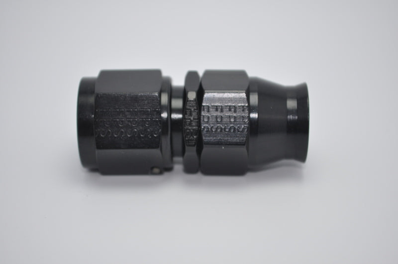 Hose Fitting #8 Straight PTFE Black