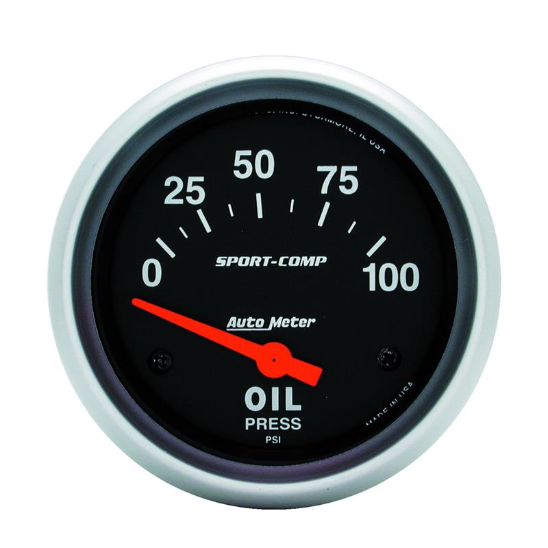 0-100 Oil Pressure Gauge