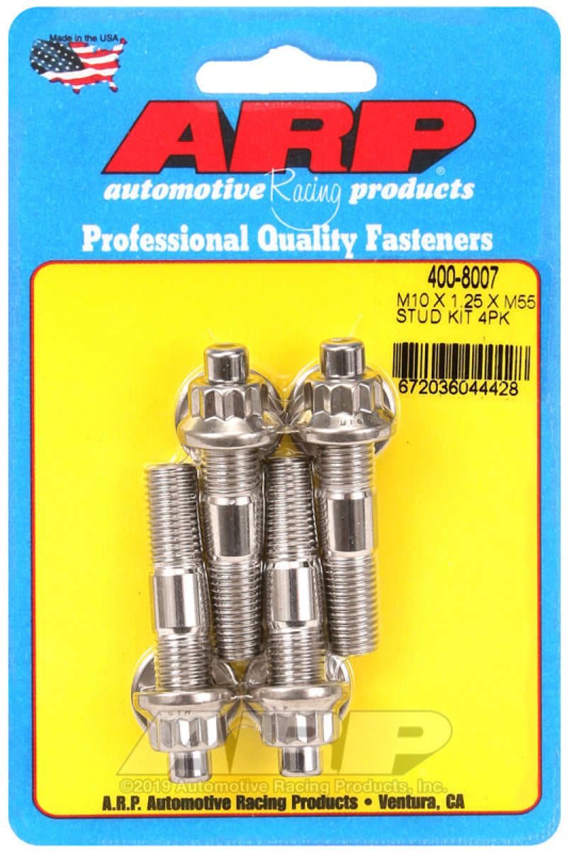 Stud Kit - Broached 4pk 10mm x 1.25 x 55mm
