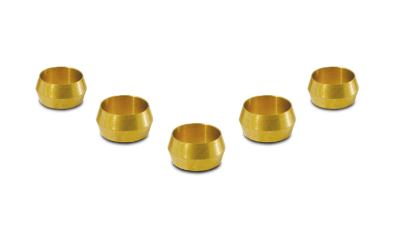 Vibrant Brass Olive Inserts 5/16in - Pack of 5