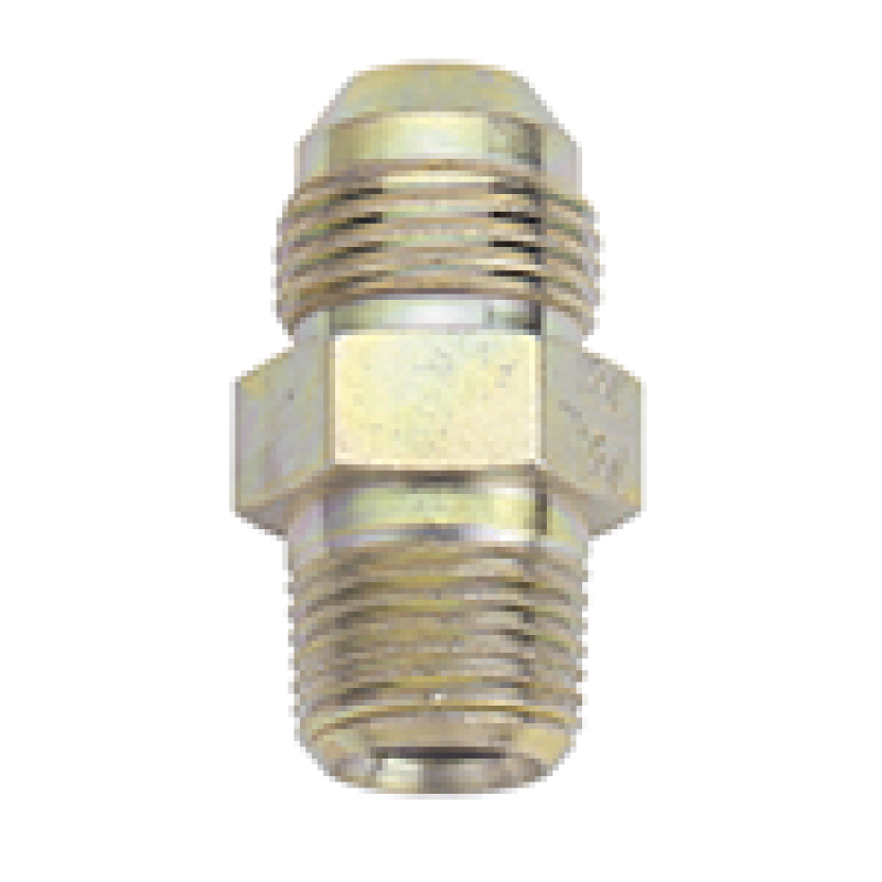 #4 x 1/4 MPT Straight Adapter Steel