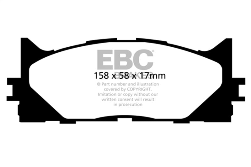 Brake Pads Redstuff Rear Toyota