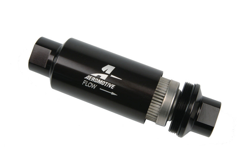 Inline Fuel Filter - 100 Micron- Black