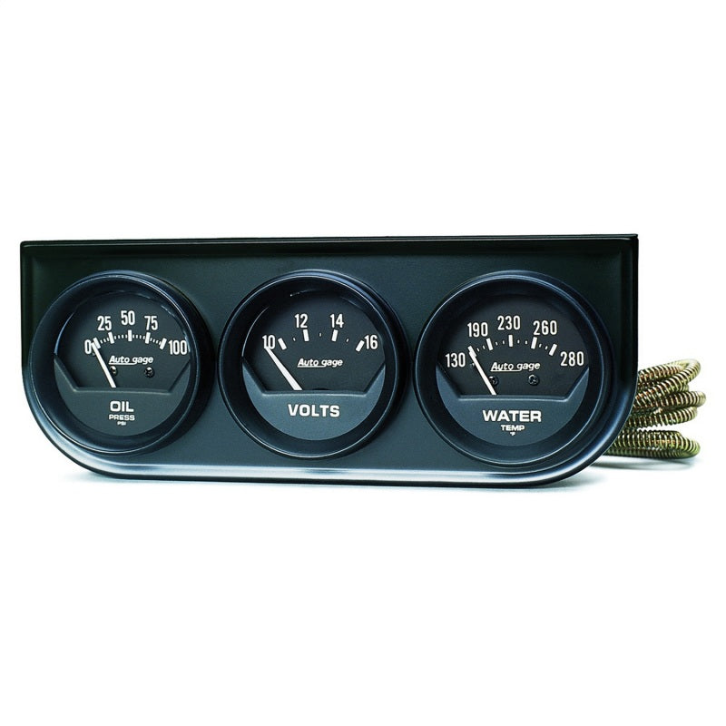 2in Black Mech.Gauge Pnl