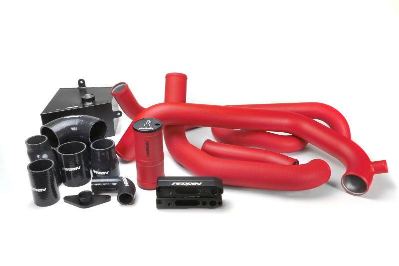 PERRIN 15-21 Subaru STI Front Mount Intercooler Boost Tube Kit - Red