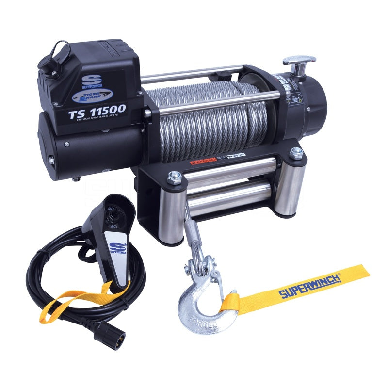 11500# Winch w/Roller Fairlead & 12ft Remote