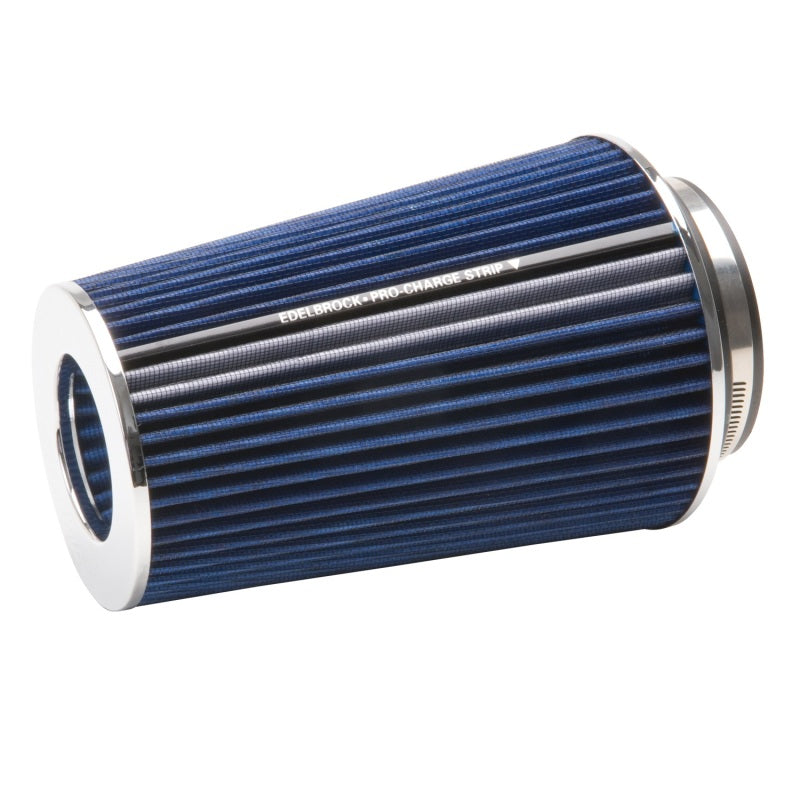 Pro-Flo Air Filter Cone 10.5 Tall Blue/Chrome