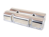 Canton 66-200 Aluminum Valve Covers Lasercut Rail For Small Block Chevy