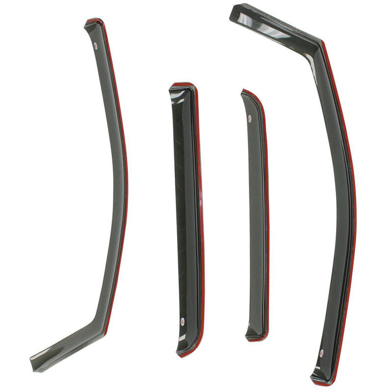Westin 2007-2018 Jeep Wrangler Unlimited 4dr In-Channel Wind Deflector 4pc - Smoke