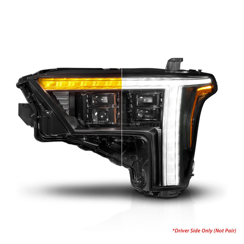 ANZO 22-24 Toyota Tundra (w/Factory LED Refl.) Z-Series Full LED Proj Headlights - Driver Side ONLY