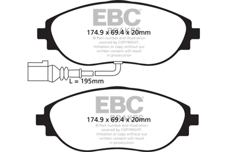 Brake Pads Yellowstuff Front Volkswagen / Audi