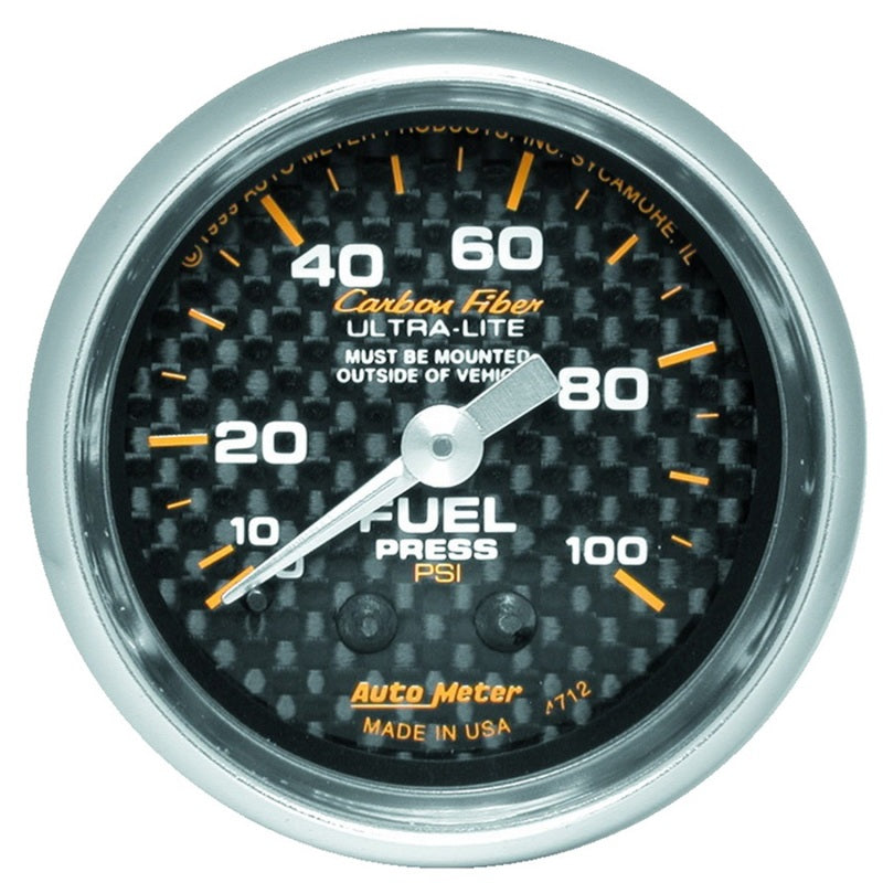 C/F 2-1/16in Fuel Press. Gauge 0-100PSI