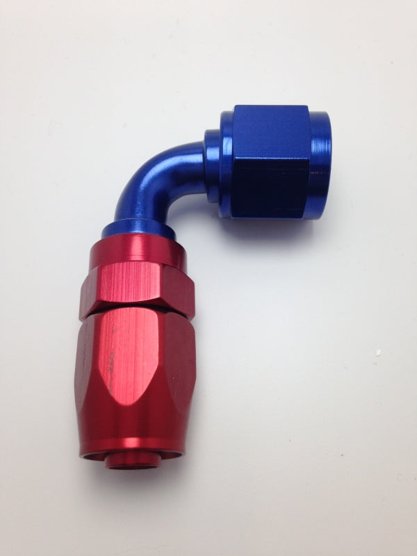 Hose Fitting #6 90 Deg. to #8 Hose