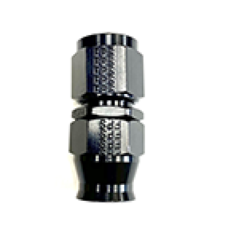 Hose Fitting #4 Straight PTFE Black