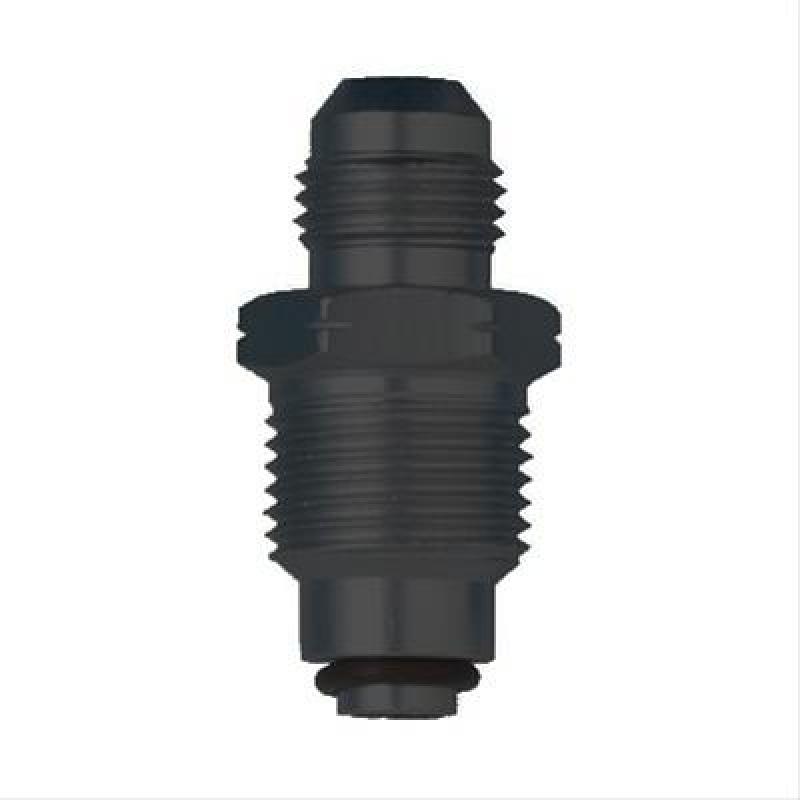 Male Adapter Fitting #6 x 18mm x 1.5 FI Black