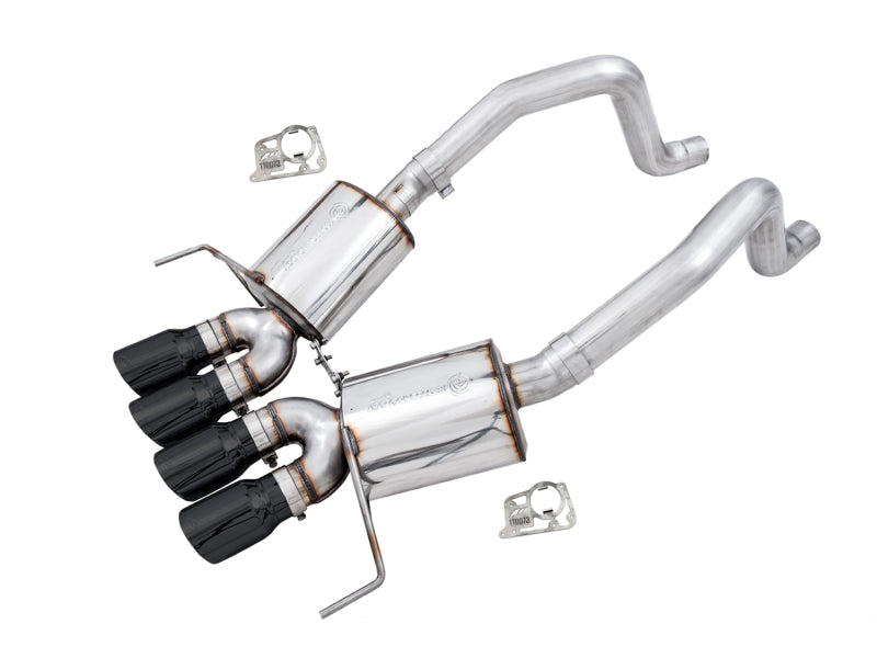 C7 Corvette Exhaust Quad Black Tips