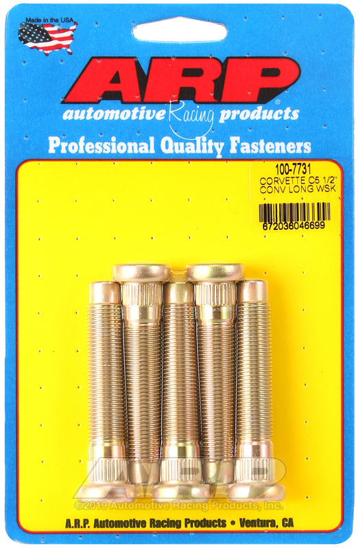 Wheel Stud Kit 5pk C5 Corvette 1/2-20 Conv.