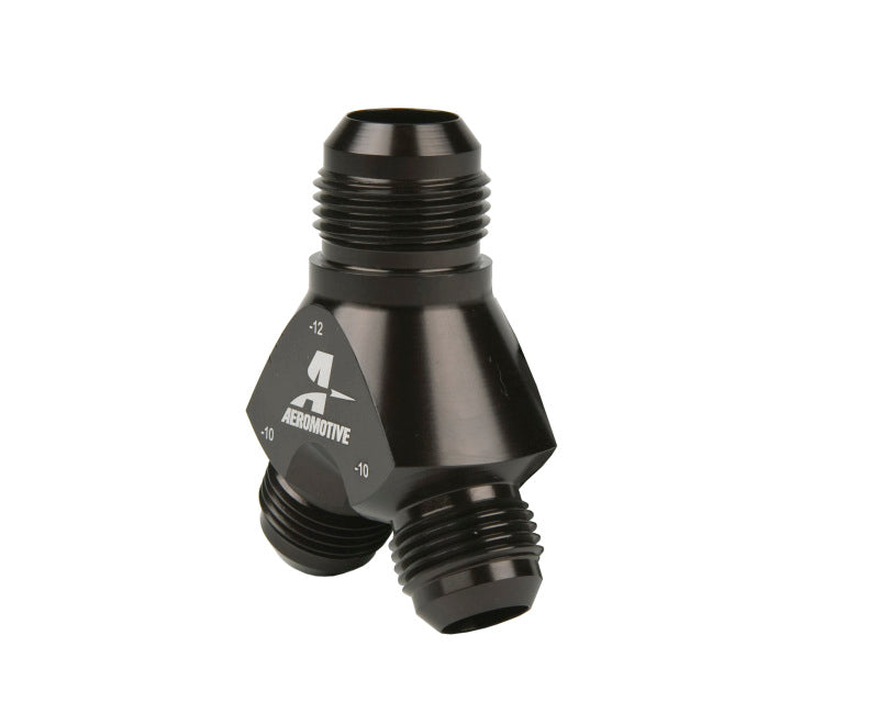 Y-Block Fitting - 12an to 2 x -10an