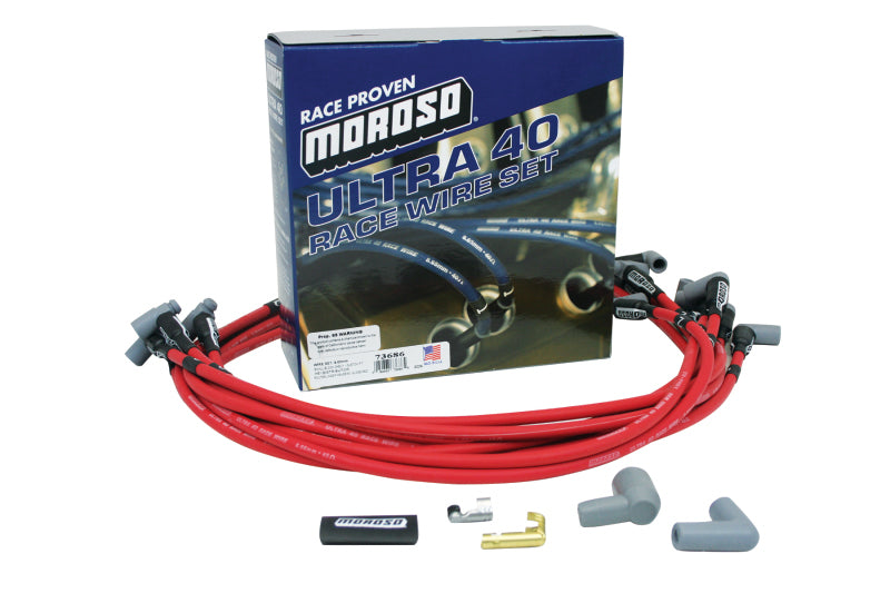 Ultra 40 Plug Wire Set - Red