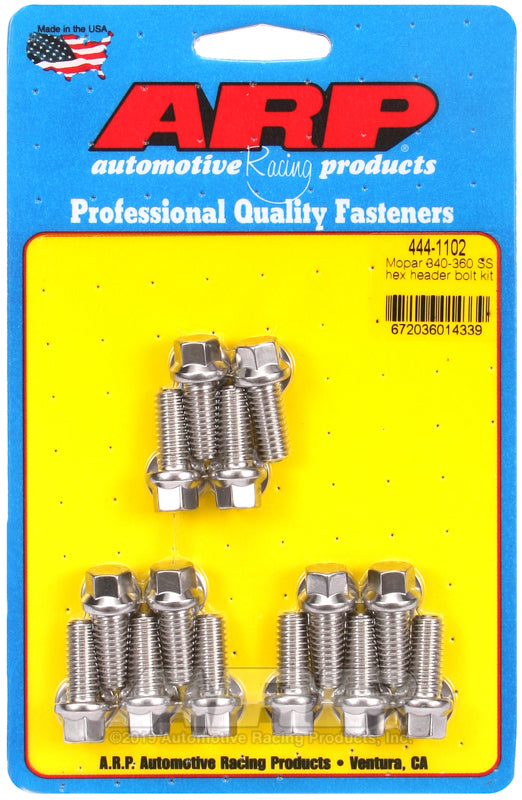 S/S Header Bolt Kit - 5/16 x .750 UHL (14)