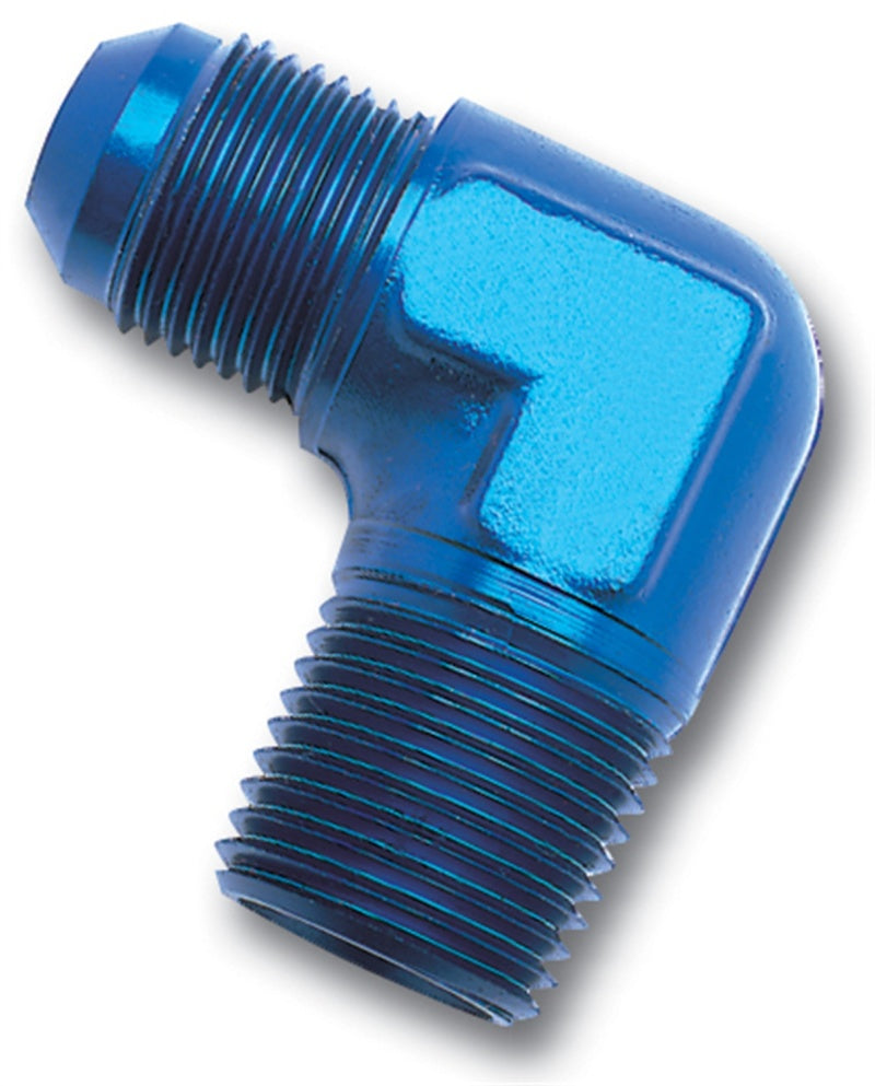 10AN 90Deg to 1/2NPT Blue