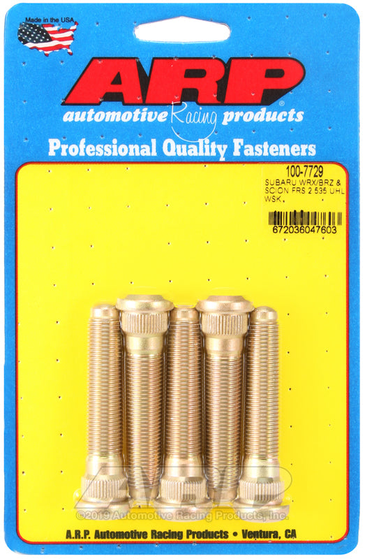 12mm x1.25 x 2.535 Wheel Stud Kit (5pk) Subaru
