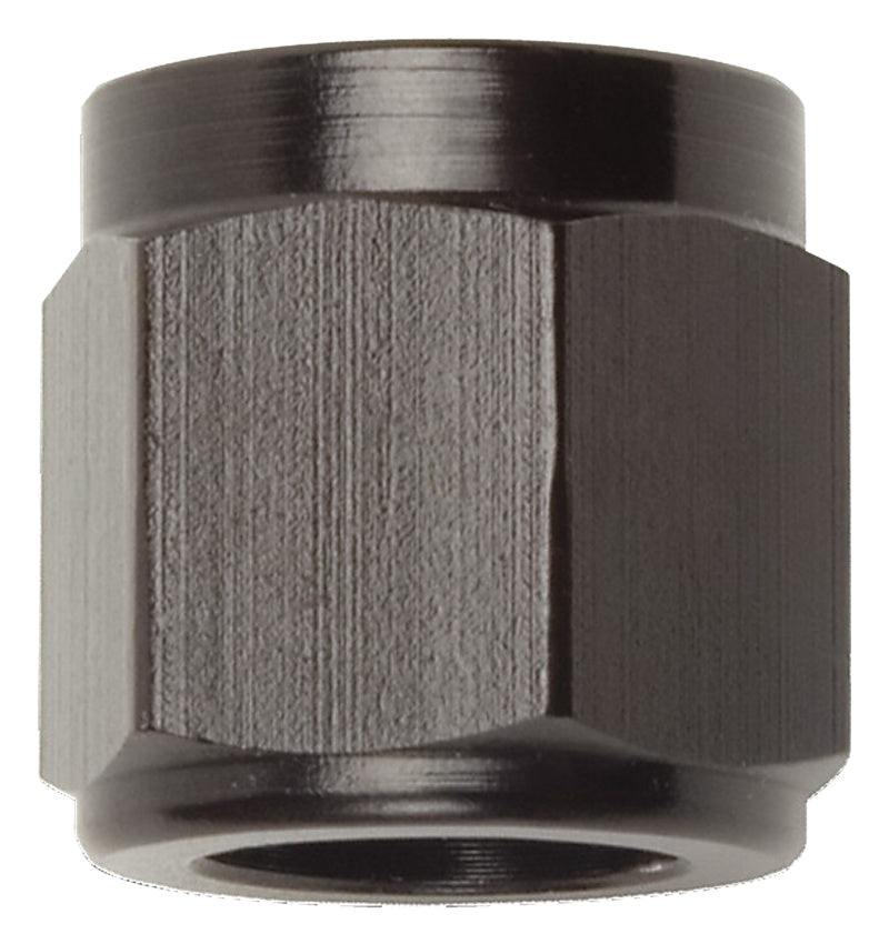4AN To 1/4 Tube Nut Black 6 Pack