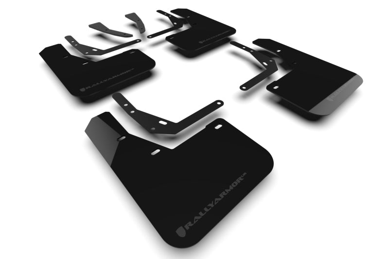 Rally Armor 24-25 Hyundai Kona/Kona EV Black UR Mud Flap w/Grey Logo