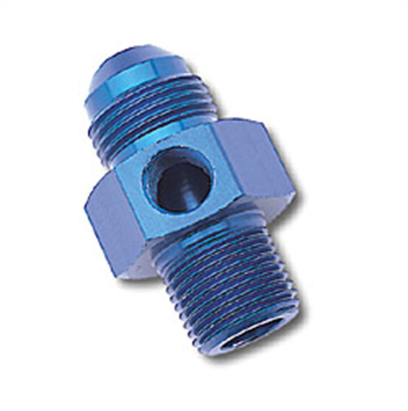 #6 Flare to 3/8 NPT Adptr w/ Female 1/8 NPT