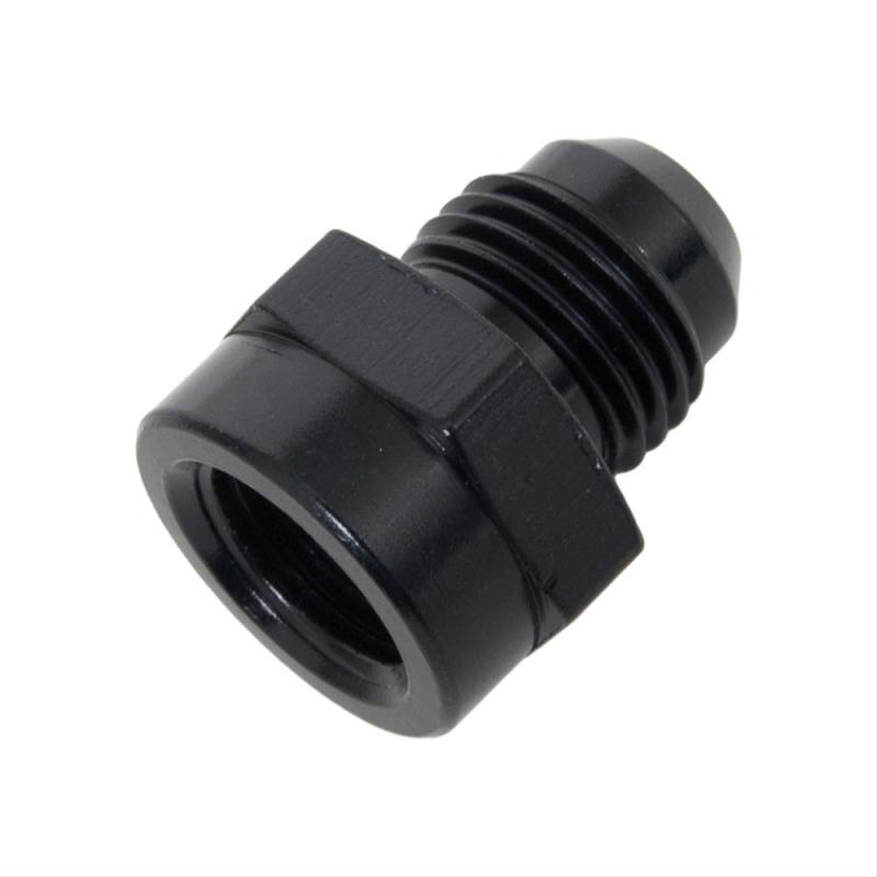 #6 x 5/8-18 Female Inv. Flare Fittting Black