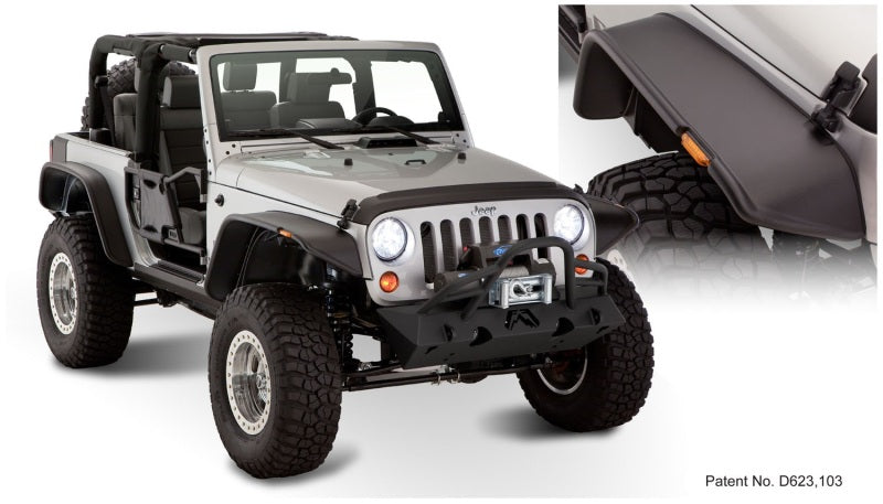07-   Jeep JK 2dr Flat Style Fender Flares