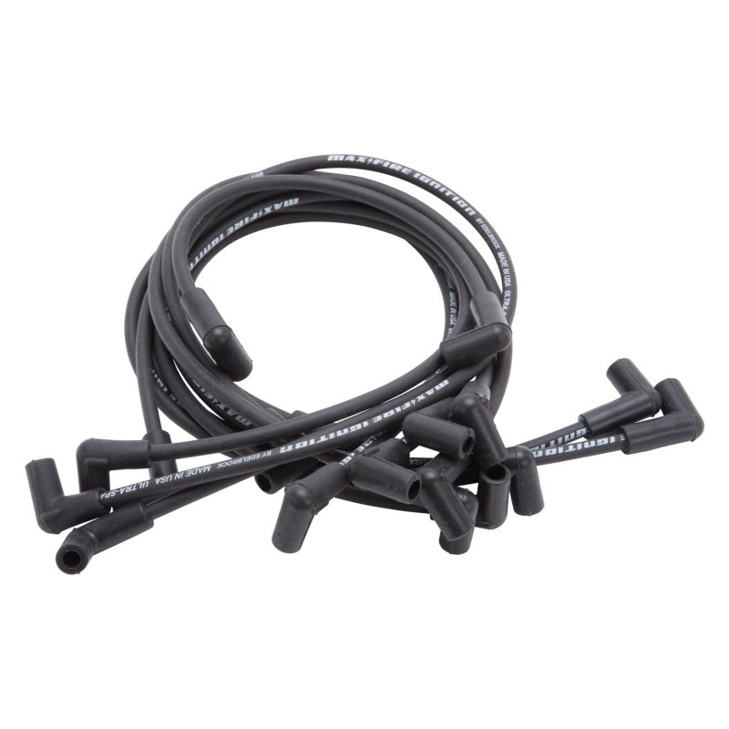 Max Fire Plug Wire Set SBC w/HEI 90 Deg Black