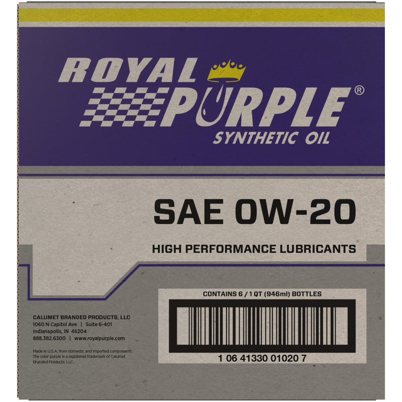 0w20 Multi-Grade SAE Oil Case 6x1 Quart