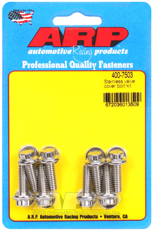 S/S Valve Cover Bolt Kit 1/4in- 20 12pt. (8)