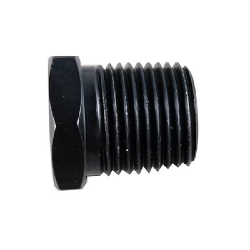 1/2 MPT Hex Pipe Plug Black