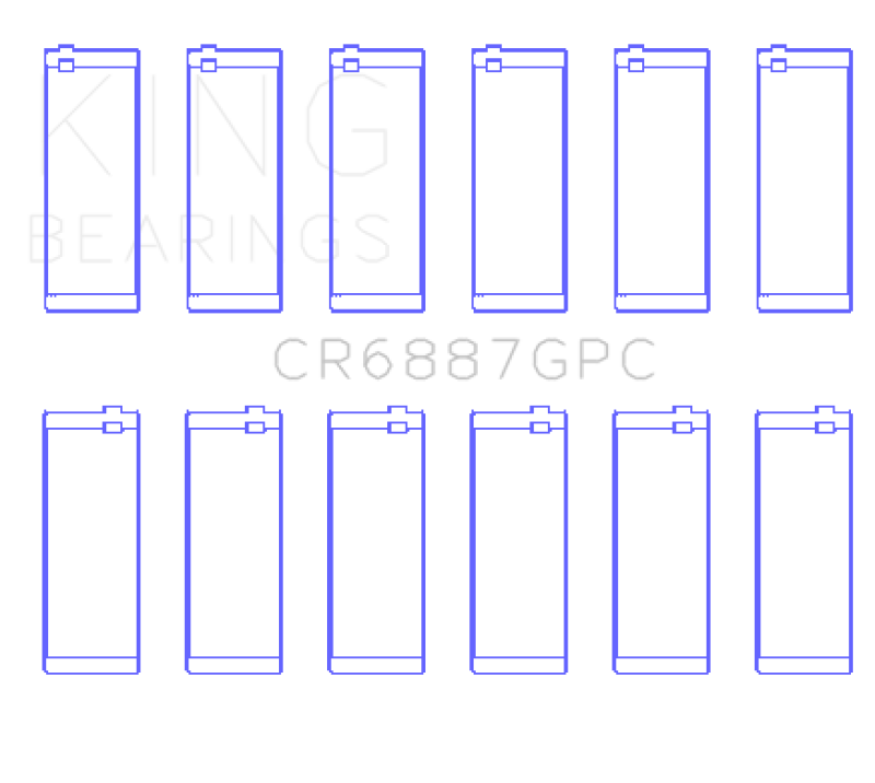 King Engine Bearings Toyota Supra B58 (Size 0.25) Connecting Rod Bearing Set