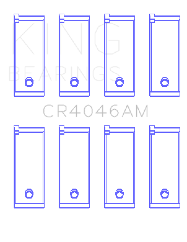 King Engine Bearings Acura D16A1 Rod Bearing Set - Size STD