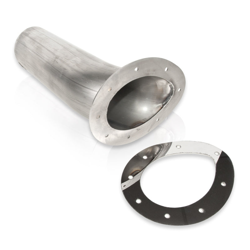 Through body Exhaust Tip Teardrop Style 3in Inlet