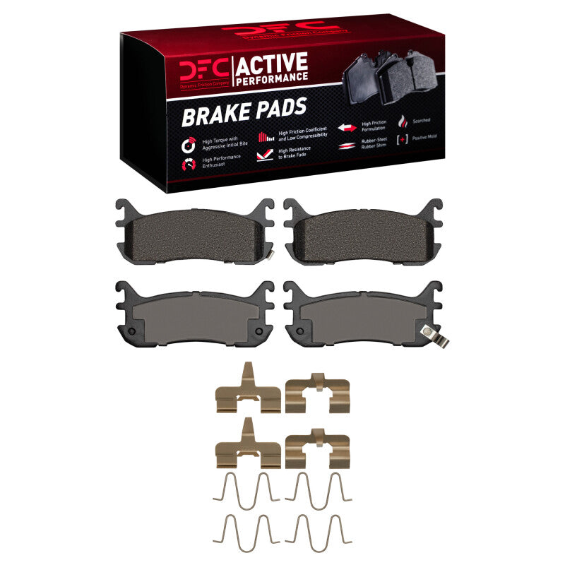 DFC 94-03 Ford Escort Rear Active Performance Pads and Hardware Kit