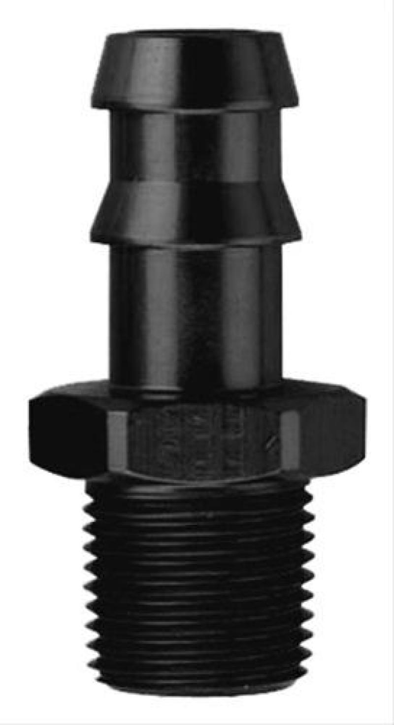 1/2 Hose Barb X 3/8 MPT Fitting Black