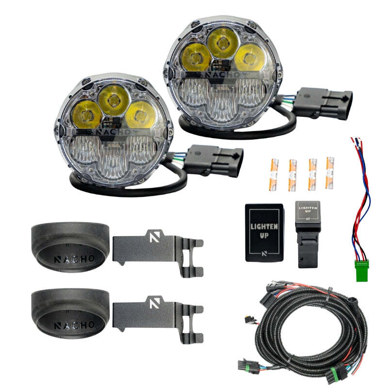 Nacho Lighting Toyota Nacho SAE Only Plug N Play Fog Light Kit - White