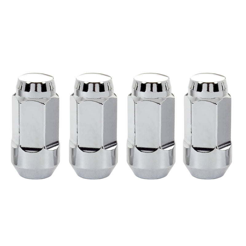 Lug Nuts M14x1.5 4 Pack Chrome Bulge Seat