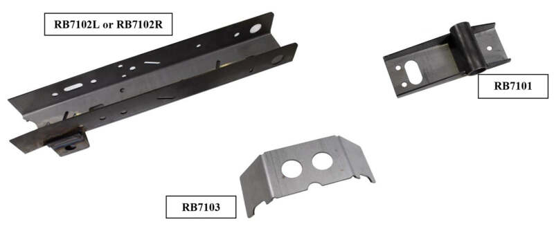 Rust Buster 95-04 Toyota Tacoma Rear Frame Section - Left Side