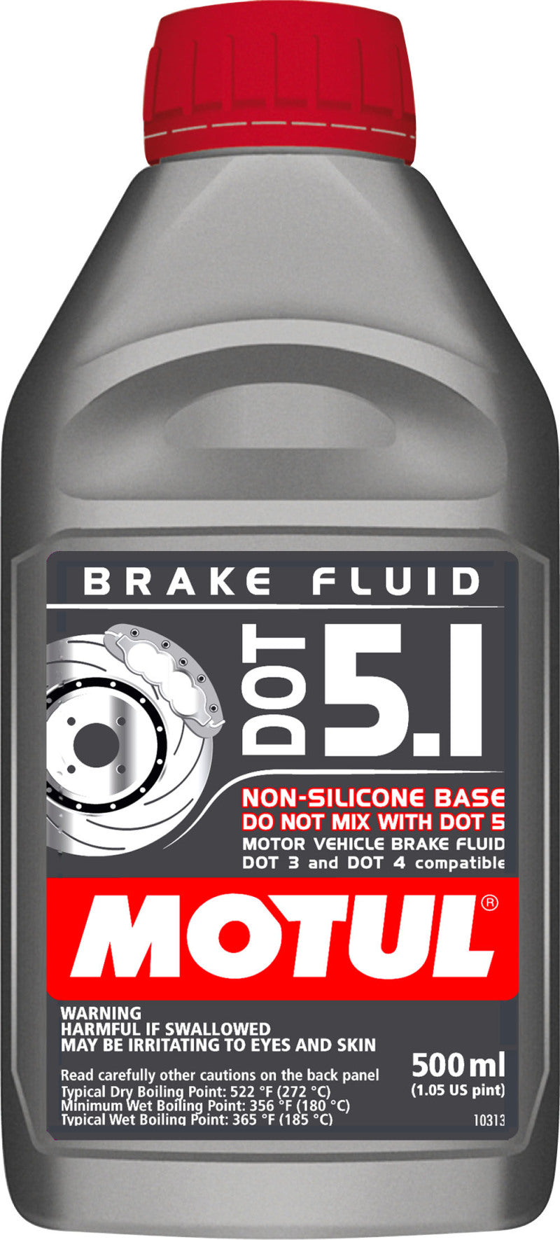 Brake Fluid DOT 5.1 Non-Silicone 1/2 Liter
